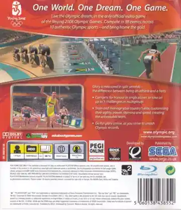 Beijing 2008 (USA) (v1.30) (Disc) (Update) box cover back